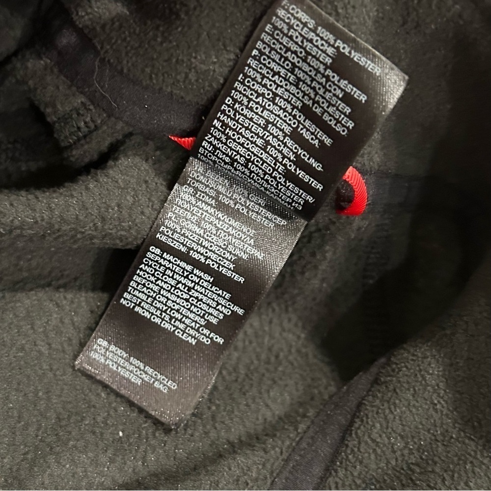 The North Face Black Full Zip Fleece Athletic Sweatshirt Long Sleeve Size S - Picture 6 of 8